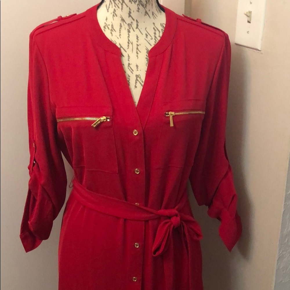 Calvin Klein red sexy dress